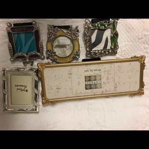 A delightful bundle of Lenox, Mini, and Six Trees Vintage small Photos frames